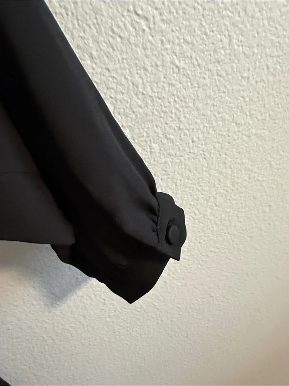 NWT J. Crew Black Scallop-Edge Long Sleeve Blouse